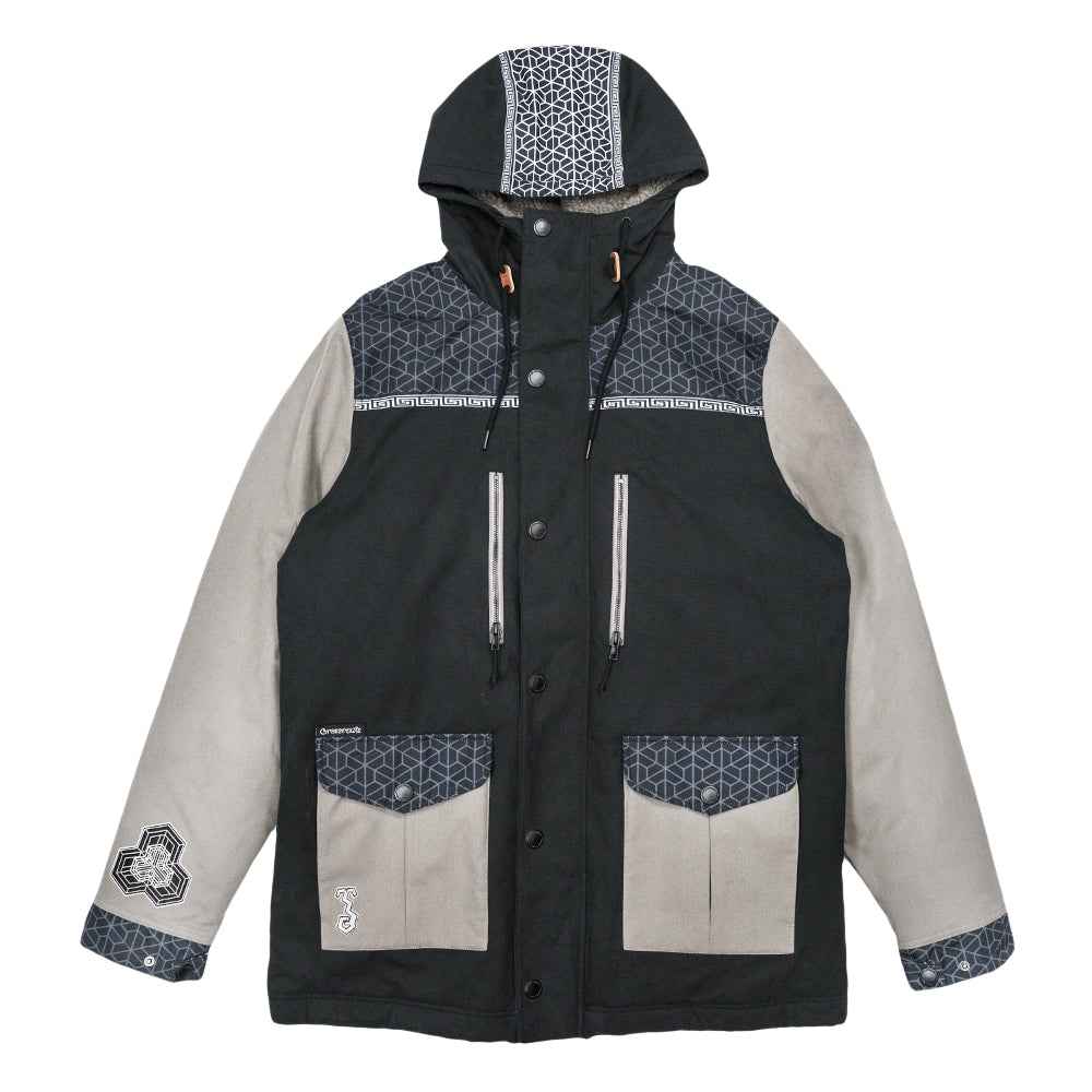 Isomatrix Black Sherpa Parka Jacket