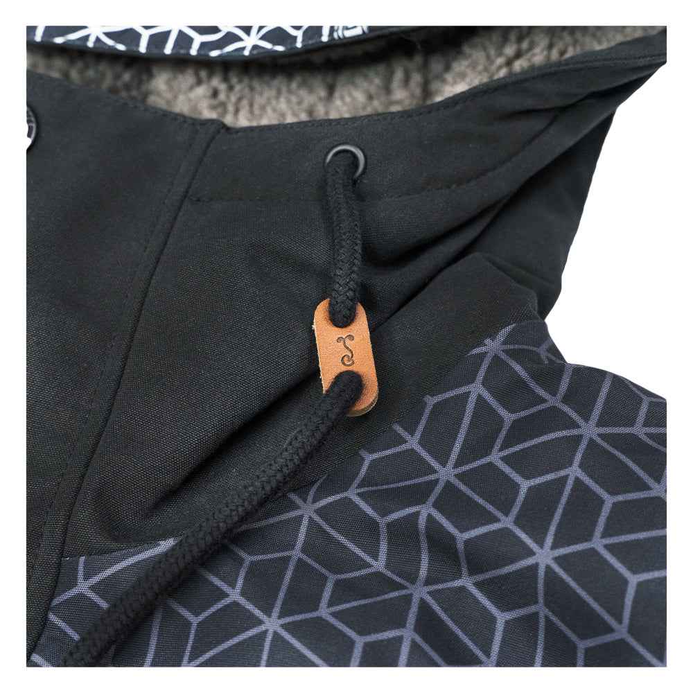 Isomatrix Black Sherpa Parka Jacket