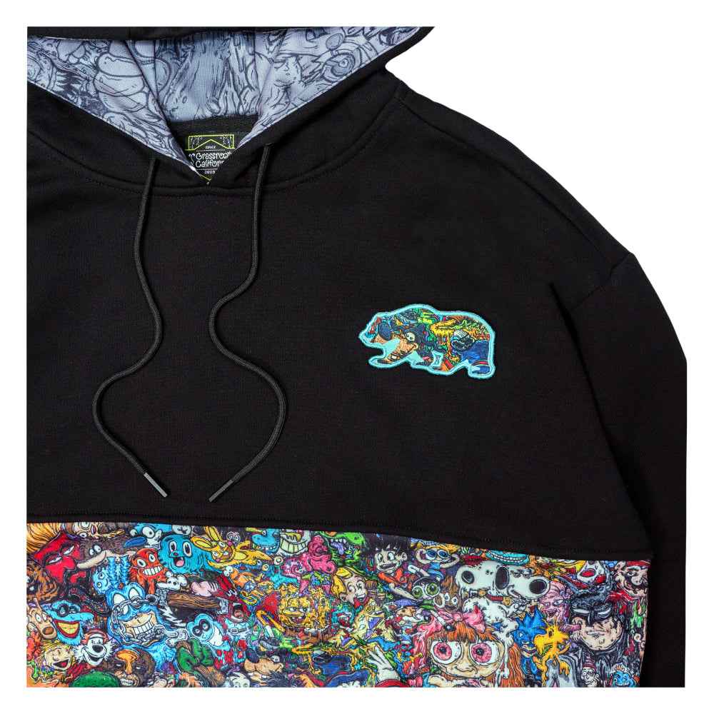 Vincent Gordon Cartoon Gumbo Black Tall Pullover Hoodie