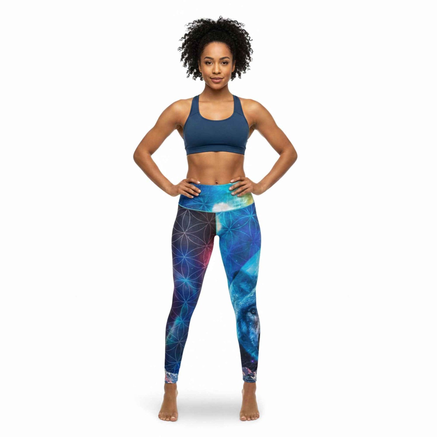 Colorado Threads Wolf Navy Leggings