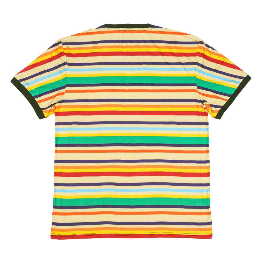 Dia De Los Muertos Sugar Skull Striped T Shirt