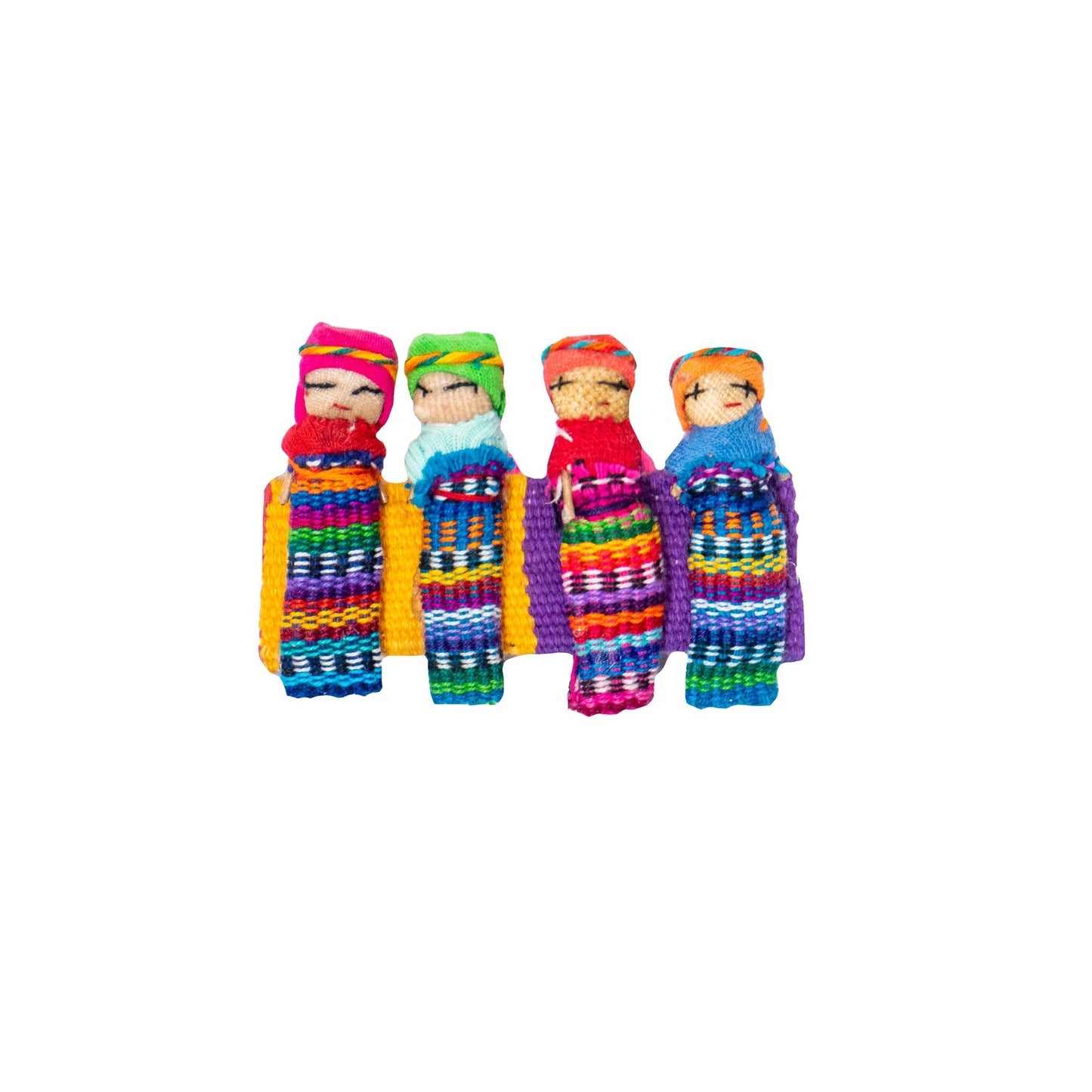 Handmade Worry Doll Boho Hair Clip - Guatemala