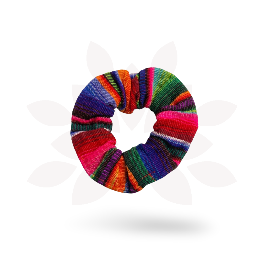 Hacienda Striped Multicolor Scrunchie - Guatemala