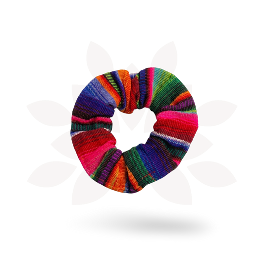 Hacienda Striped Multicolor Scrunchie - Guatemala