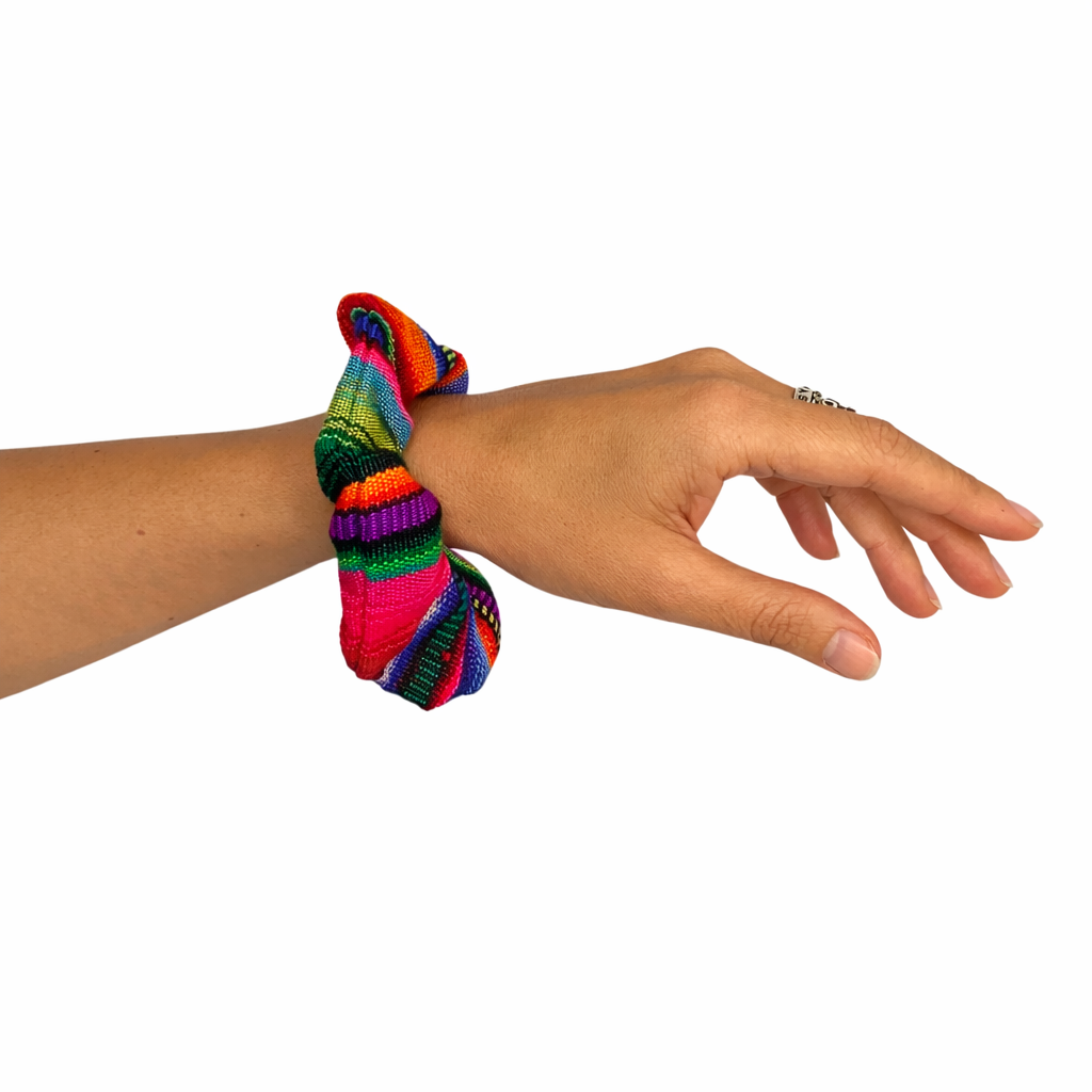 Hacienda Striped Multicolor Scrunchie - Guatemala
