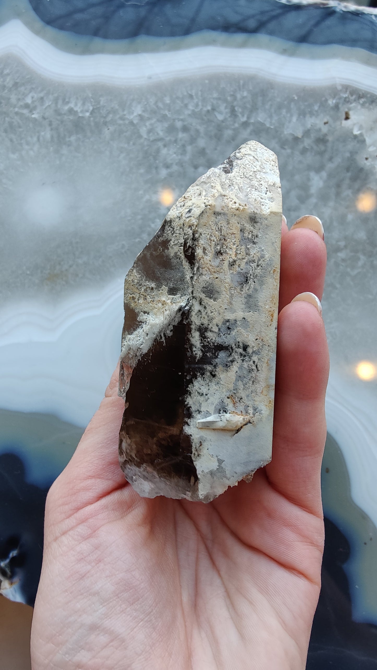 Lodalite Included Smokey Quartz Point