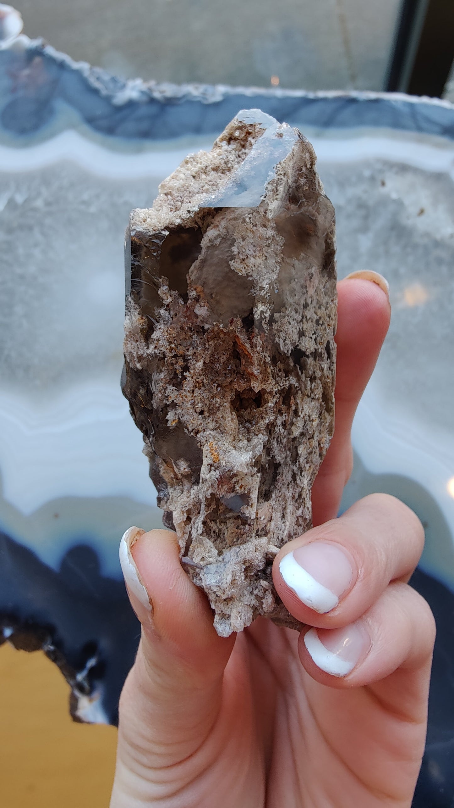 Lodalite Included Smokey Quartz Point