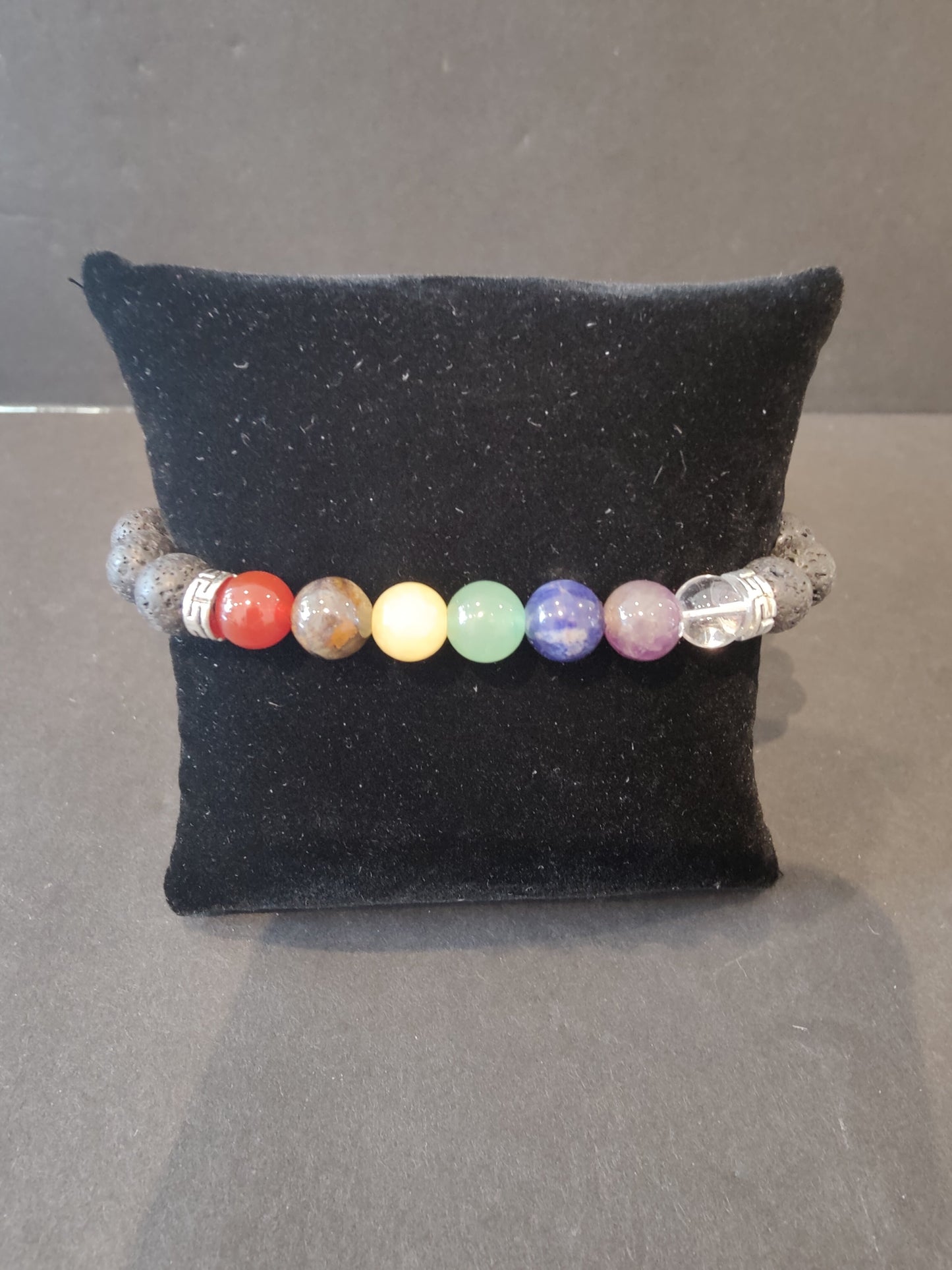 Beaded Stone Bracelet 8mm
