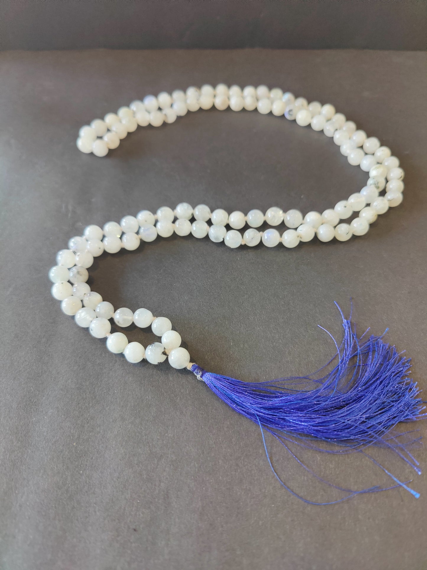 Stone Bead Mala Necklace