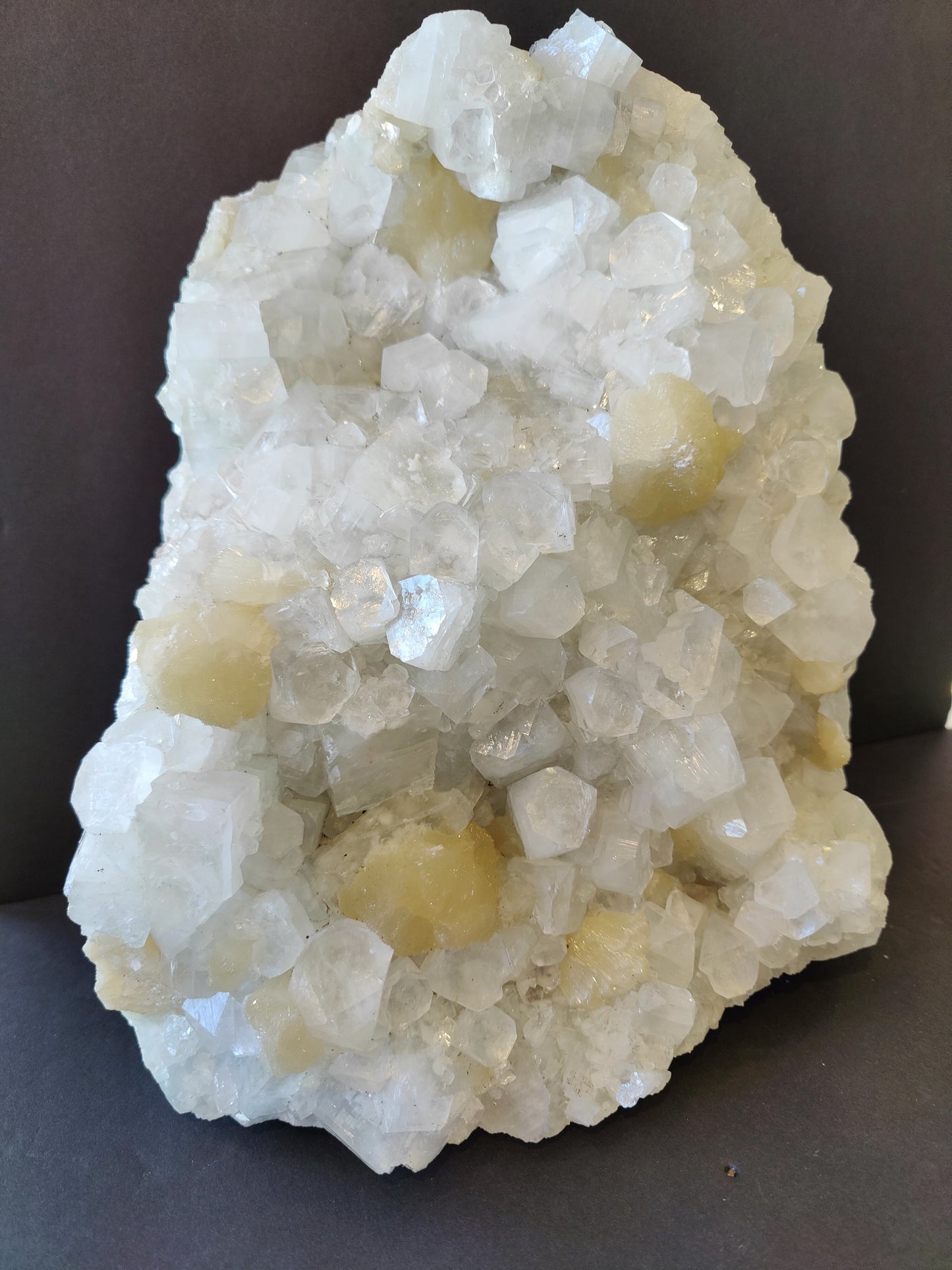 Clear Apophyllite with Stilbite Cabinet Specimen 10.8Kg