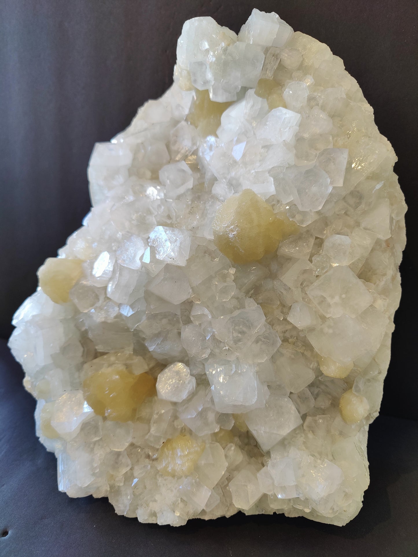 Clear Apophyllite with Stilbite Cabinet Specimen 10.8Kg