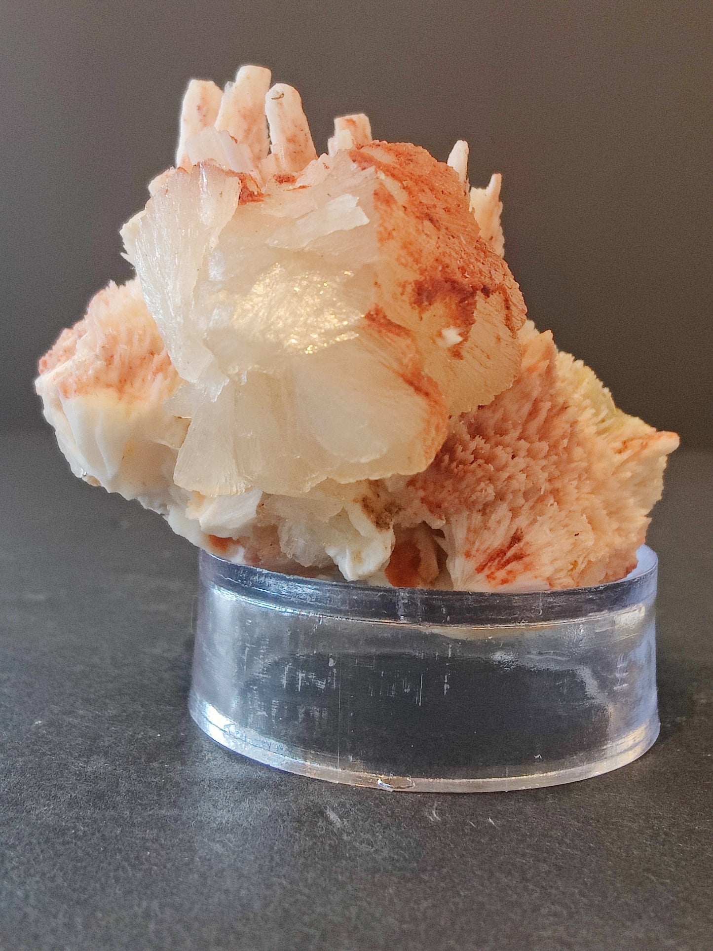 Red Mordenite with Stilbite Specimen 112g