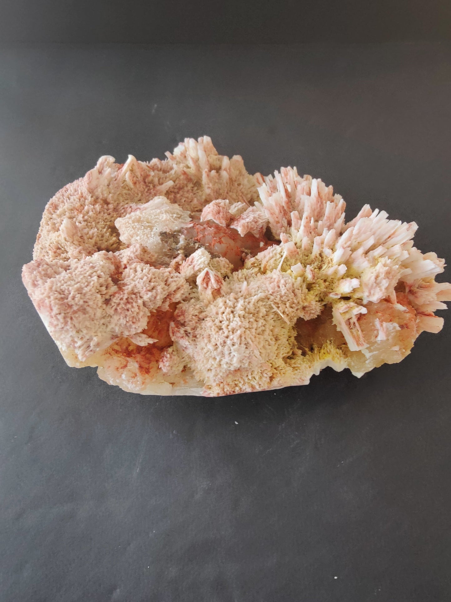 Red Mordenite with Stilbite Specimen 741g