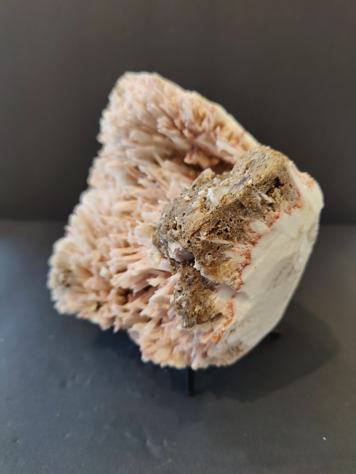 Red Mordenite with Stilbite Specimen 1,425g