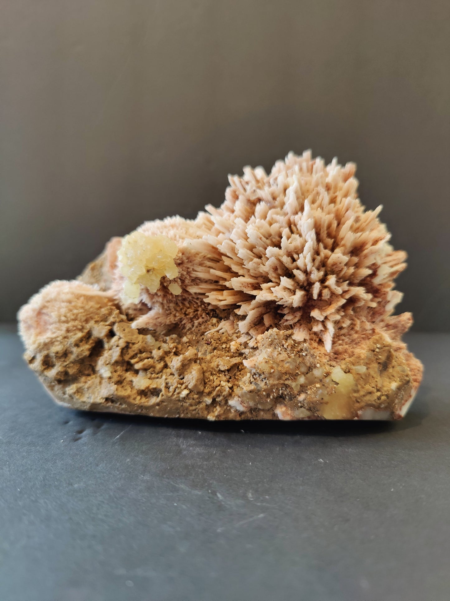 Red Mordenite with Stilbite Specimen 796g