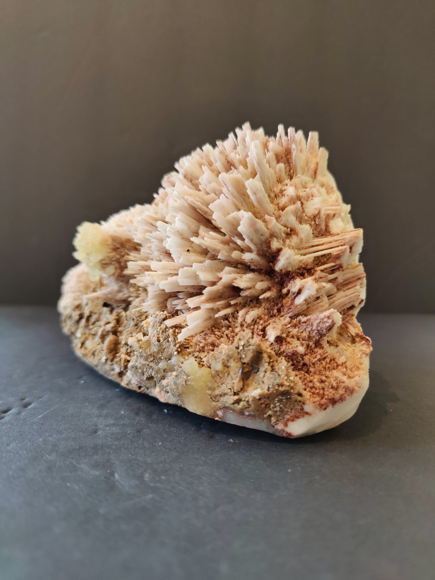 Red Mordenite with Stilbite Specimen 796g