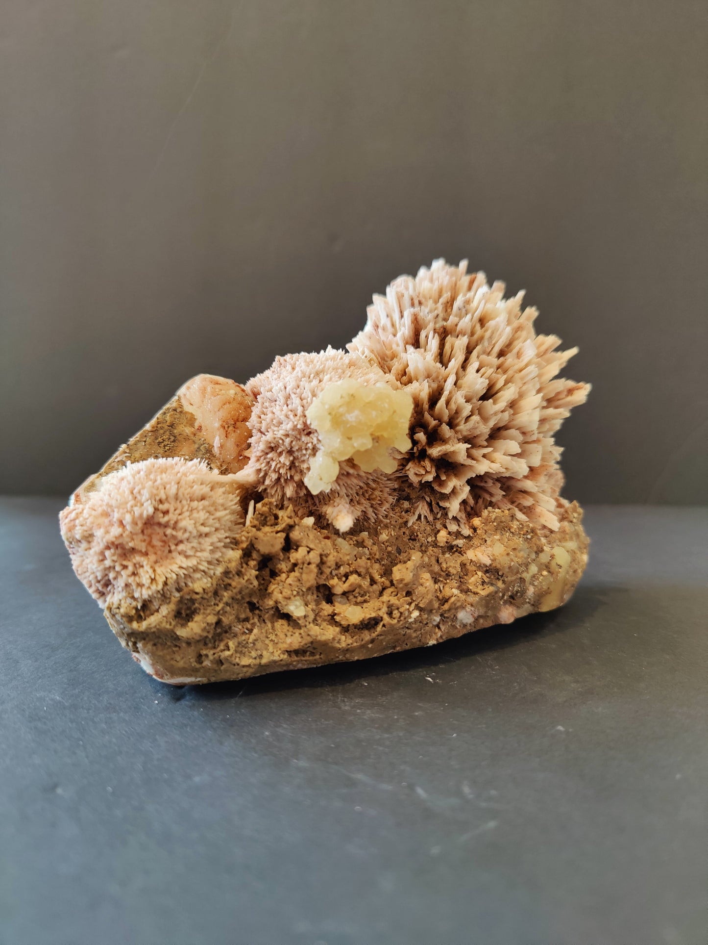 Red Mordenite with Stilbite Specimen 796g