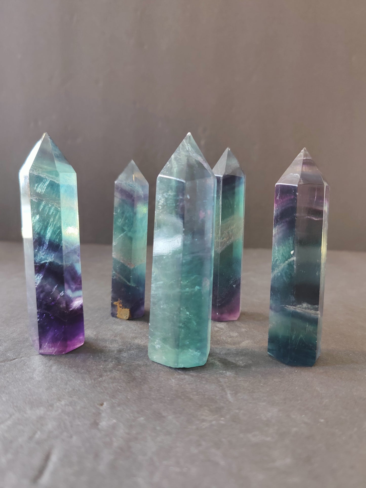 Polished Multi-Color Fluorite Tower 3"