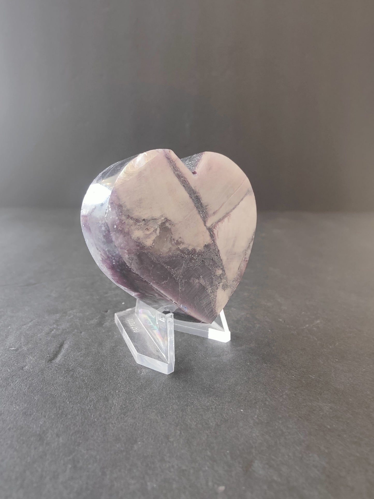 Lepidolite Tower & Heart Sculptures