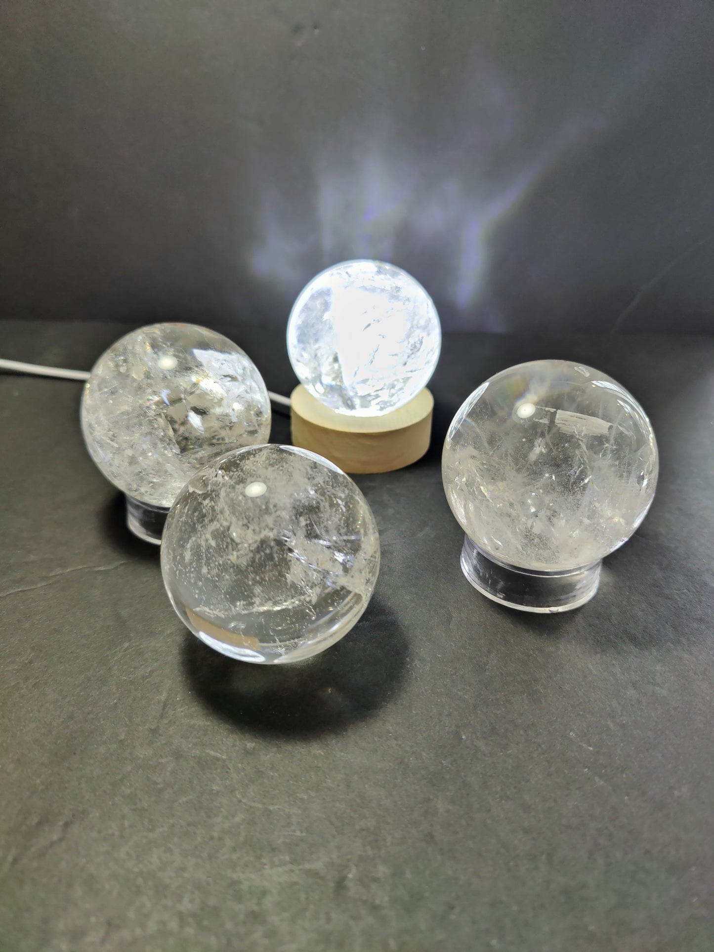 Clear Quartz Polished Sphere Sculpture (Extra Quality)