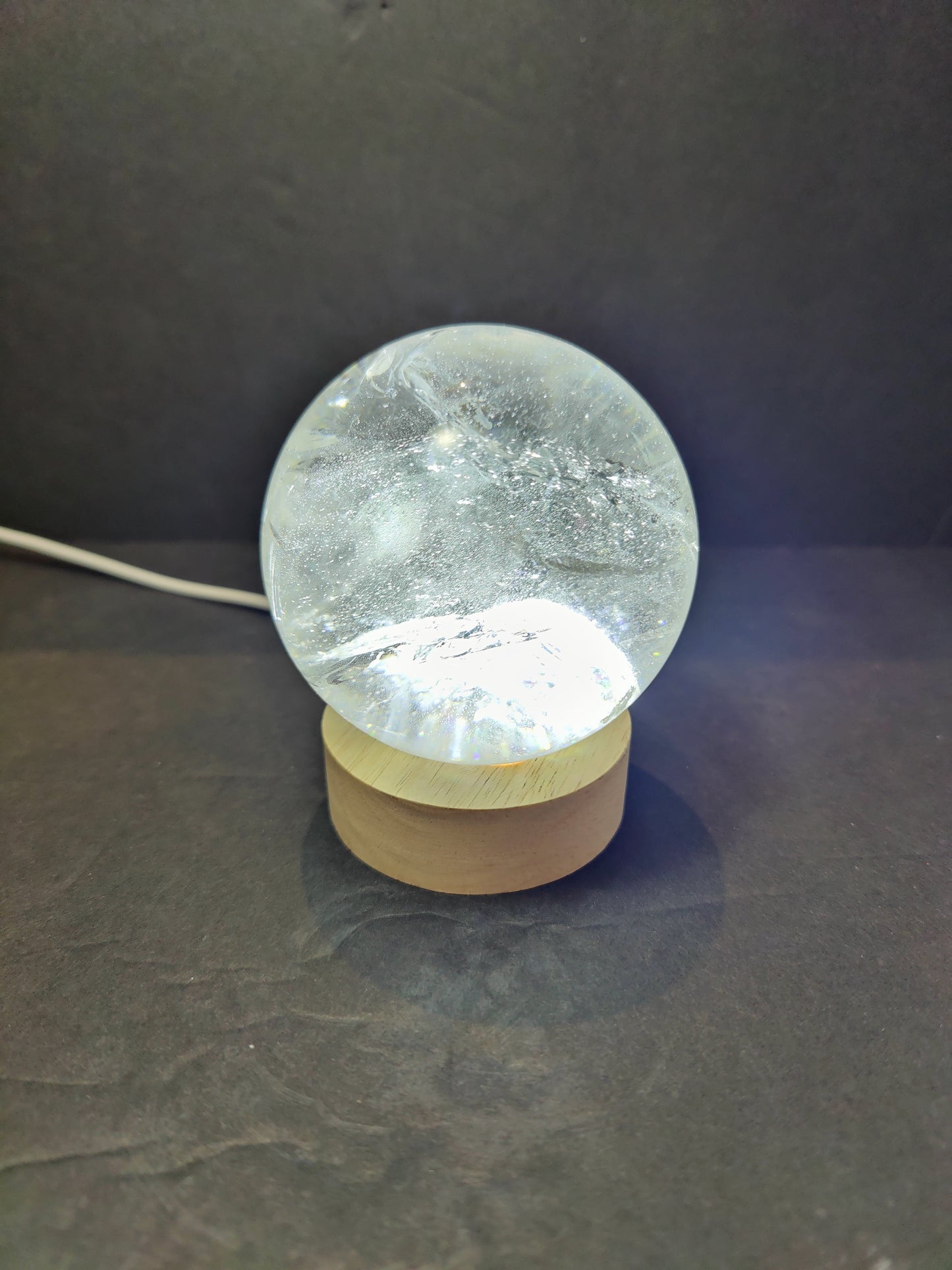 Clear Quartz Polished Sphere Sculpture (Extra Quality)