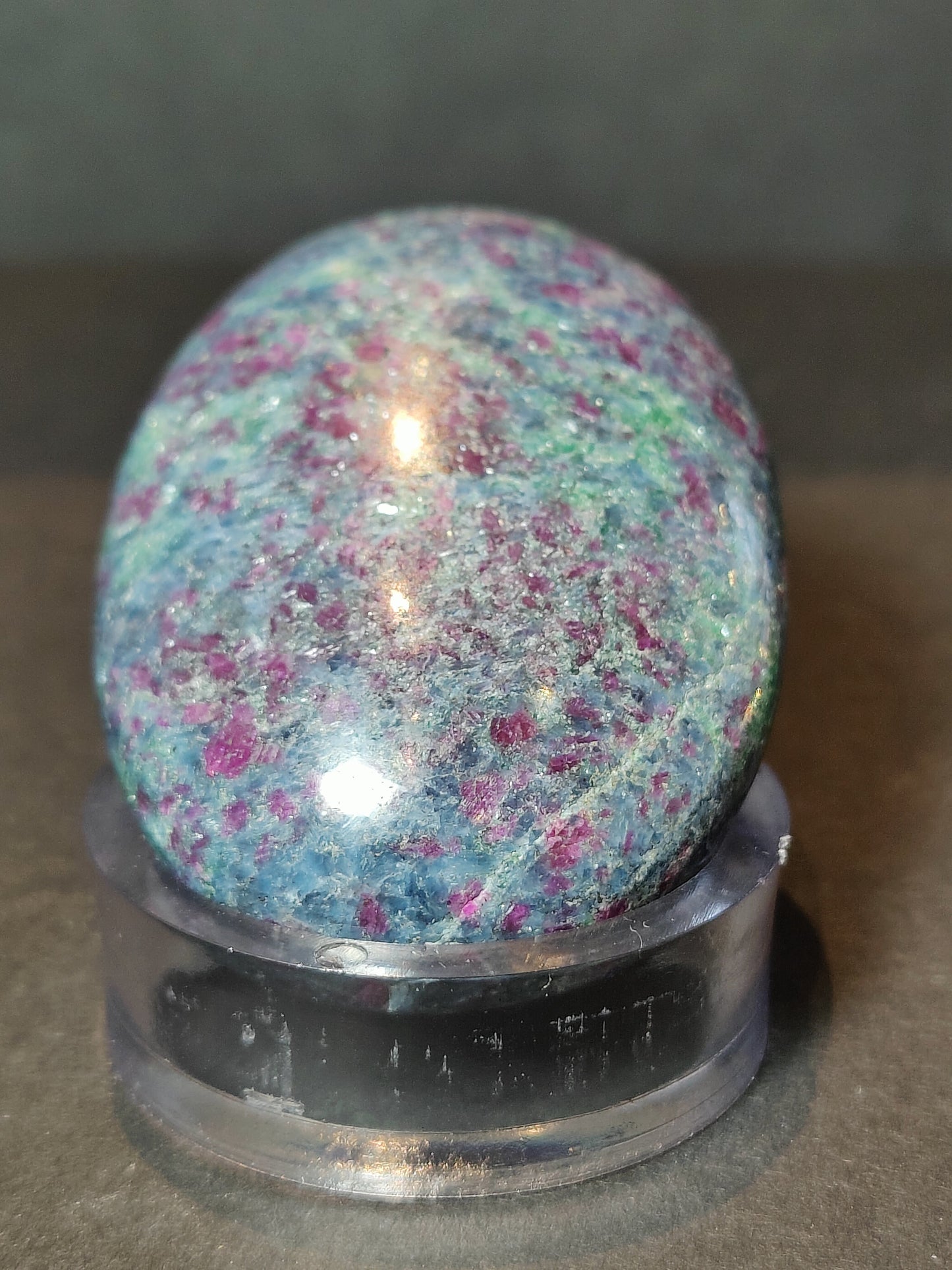 Ruby Kyanite Polished Spheres & Palmstones