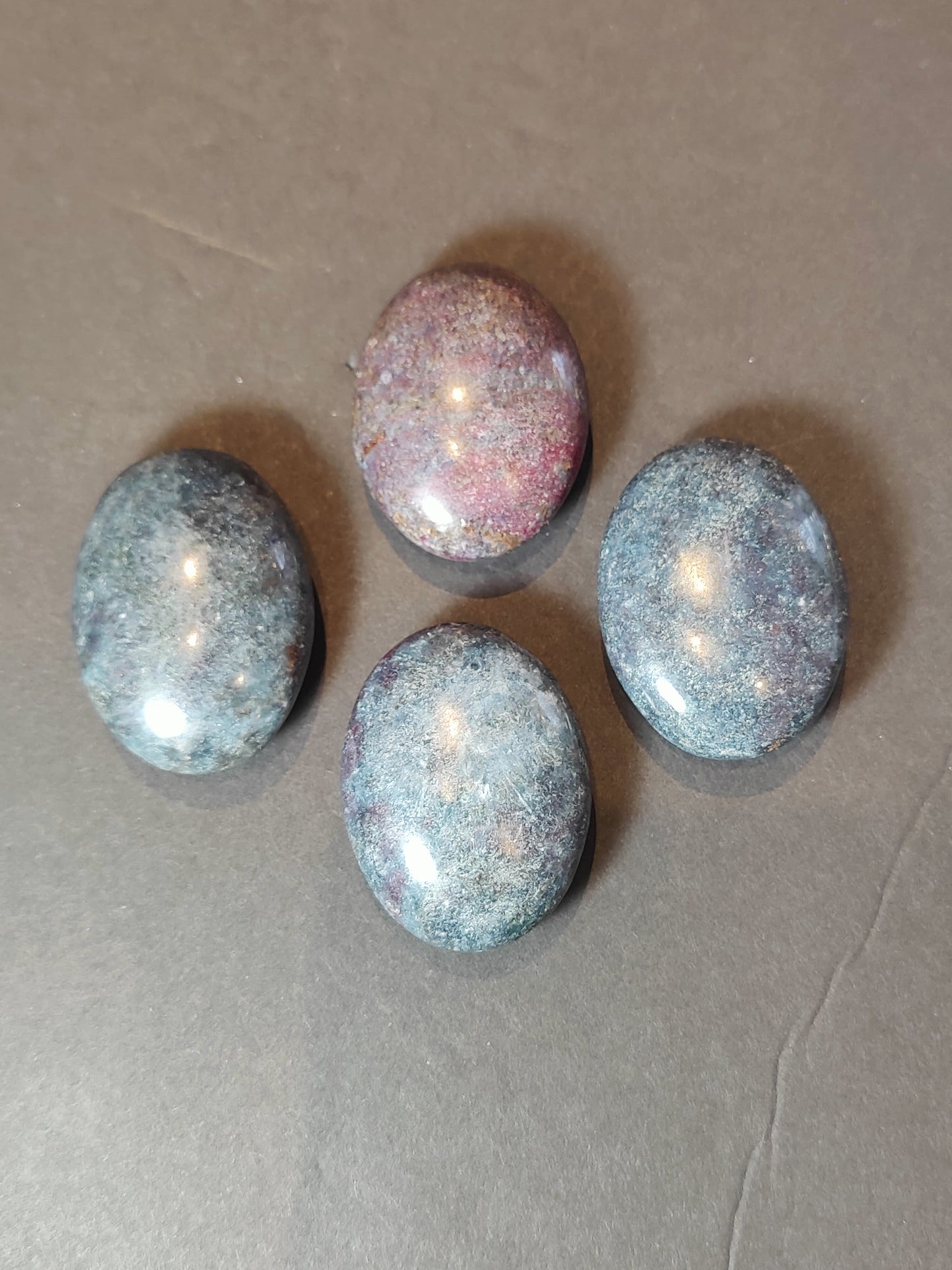 Ruby Kyanite Polished Spheres & Palmstones