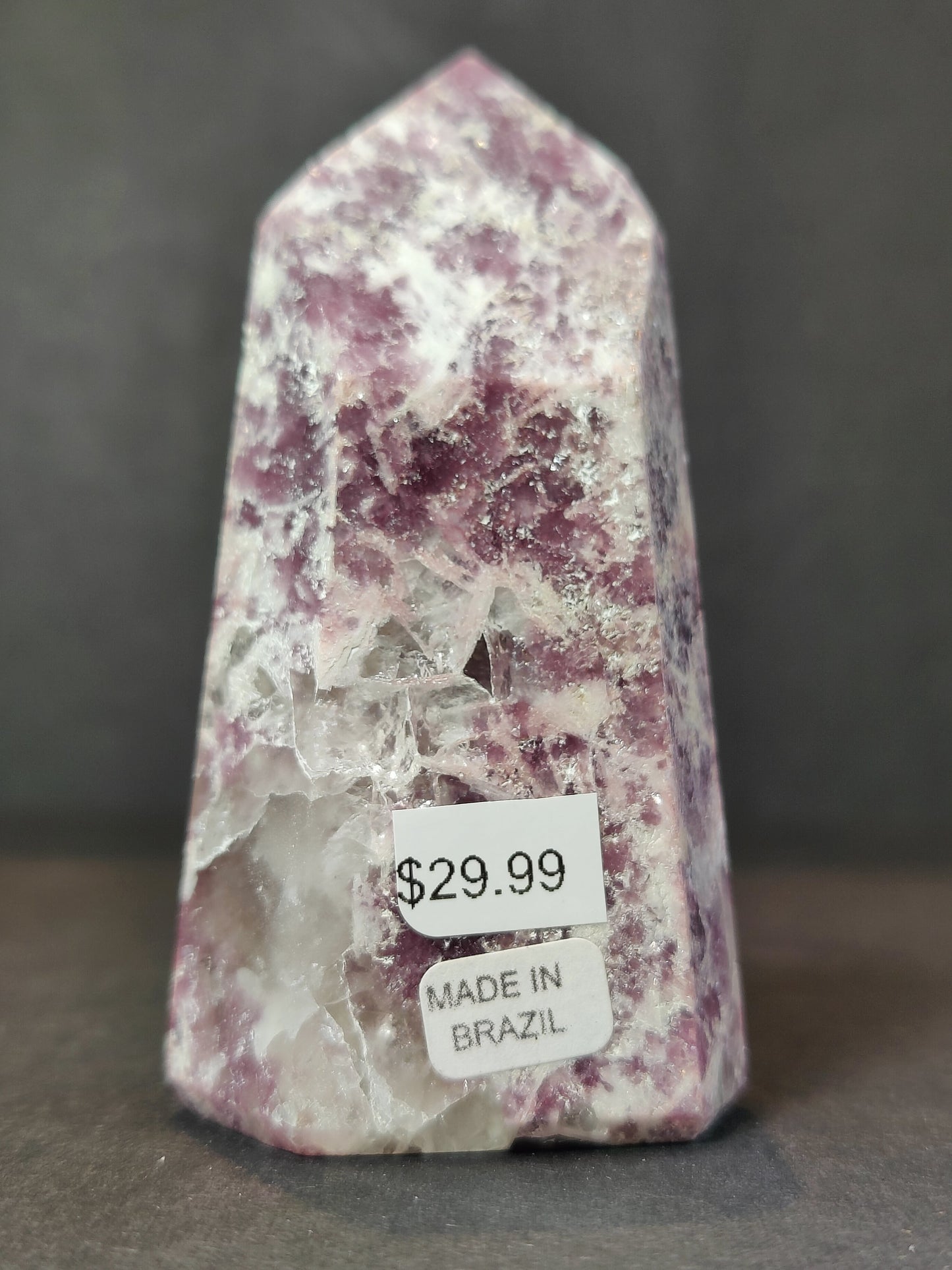 lepidolite Polished Obelisk Tower Sculpture
