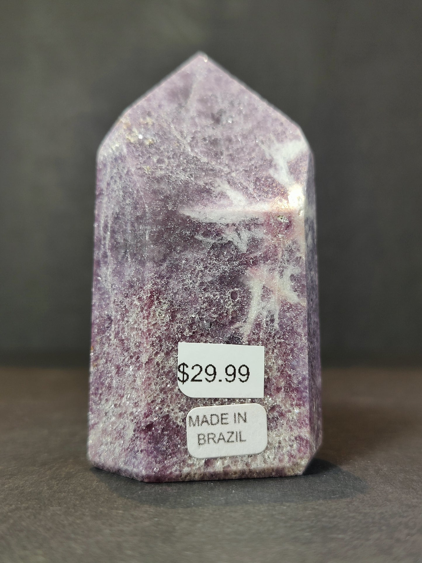 lepidolite Polished Obelisk Tower Sculpture