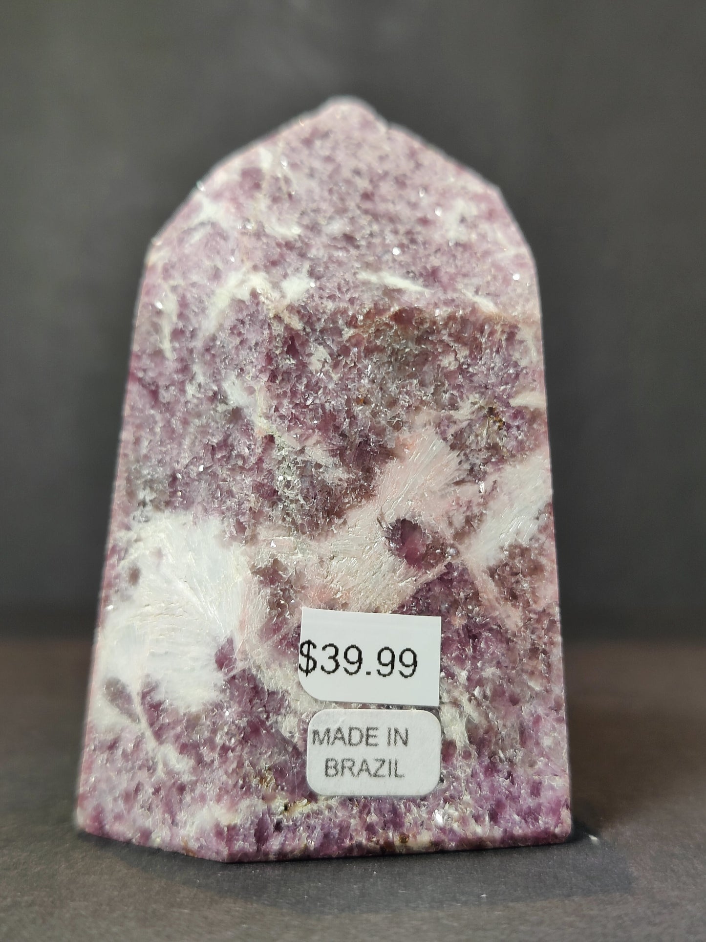 lepidolite Polished Obelisk Tower Sculpture