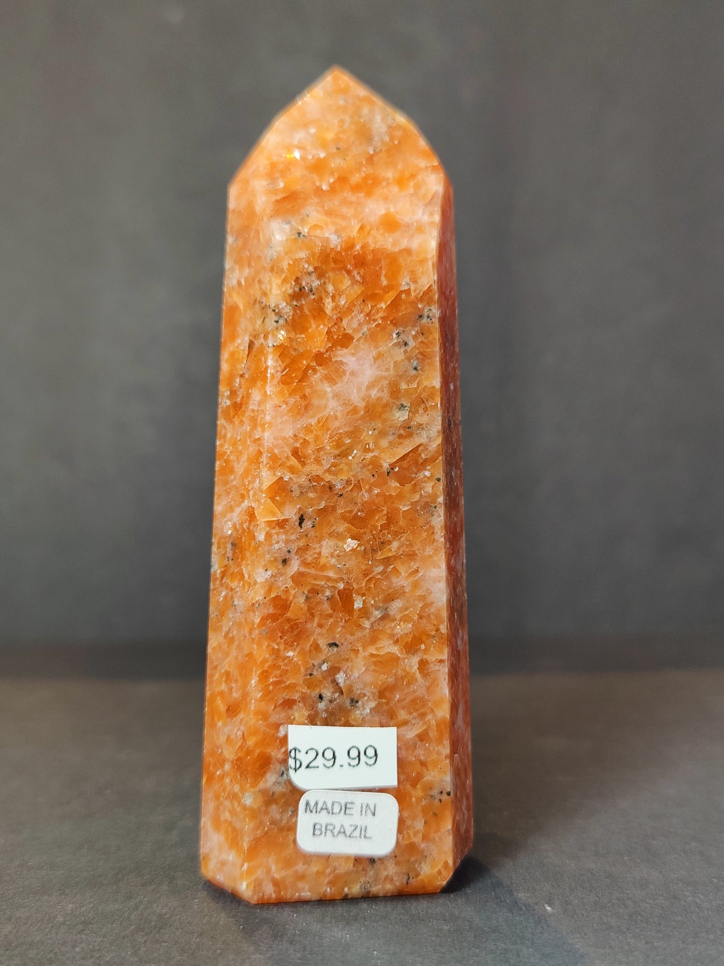 Sunstone Polished Obelisk Tower Sculpture