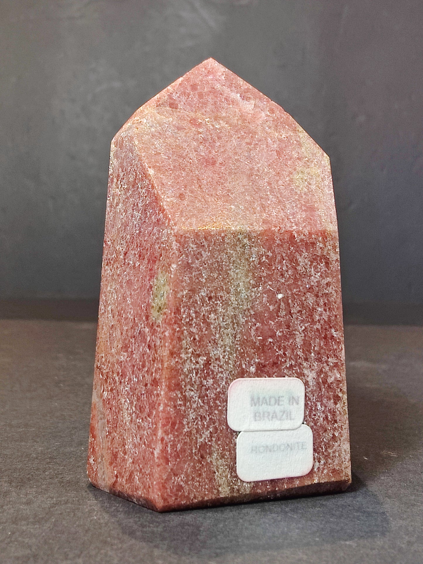 Rhodochrosite Polished Obelisk Tower Sculpture
