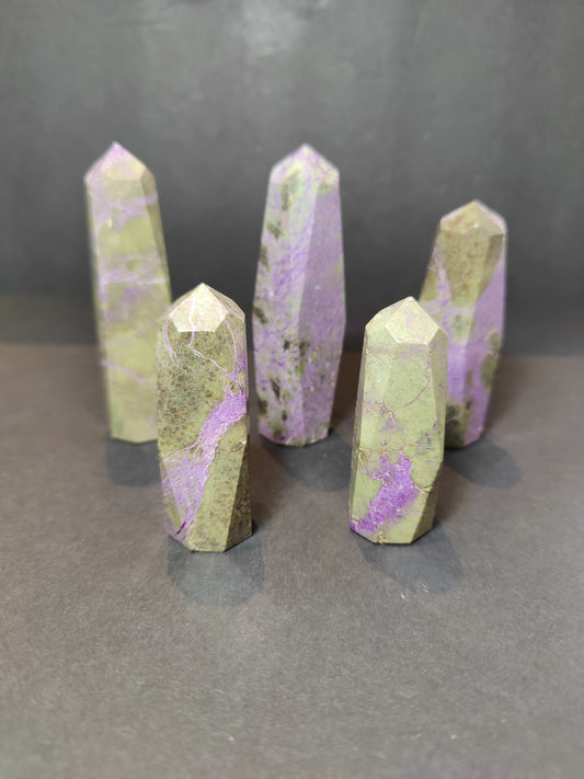 Atlantisite (Stichtite with Serpentine) Polished Tower Sculpture
