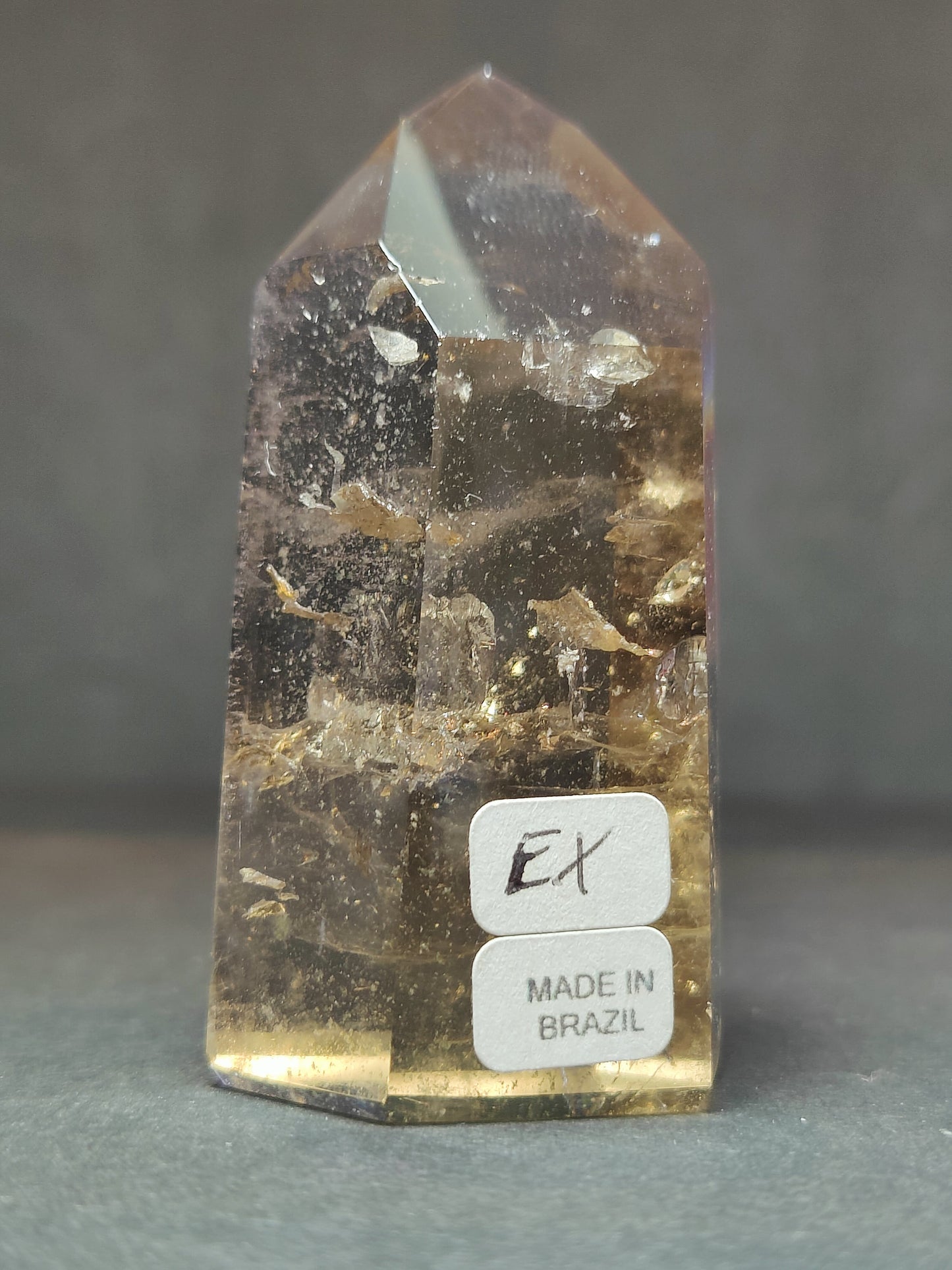 Smoky/Clear Quartz Polished Free Form Sculpture (Extra Quality)