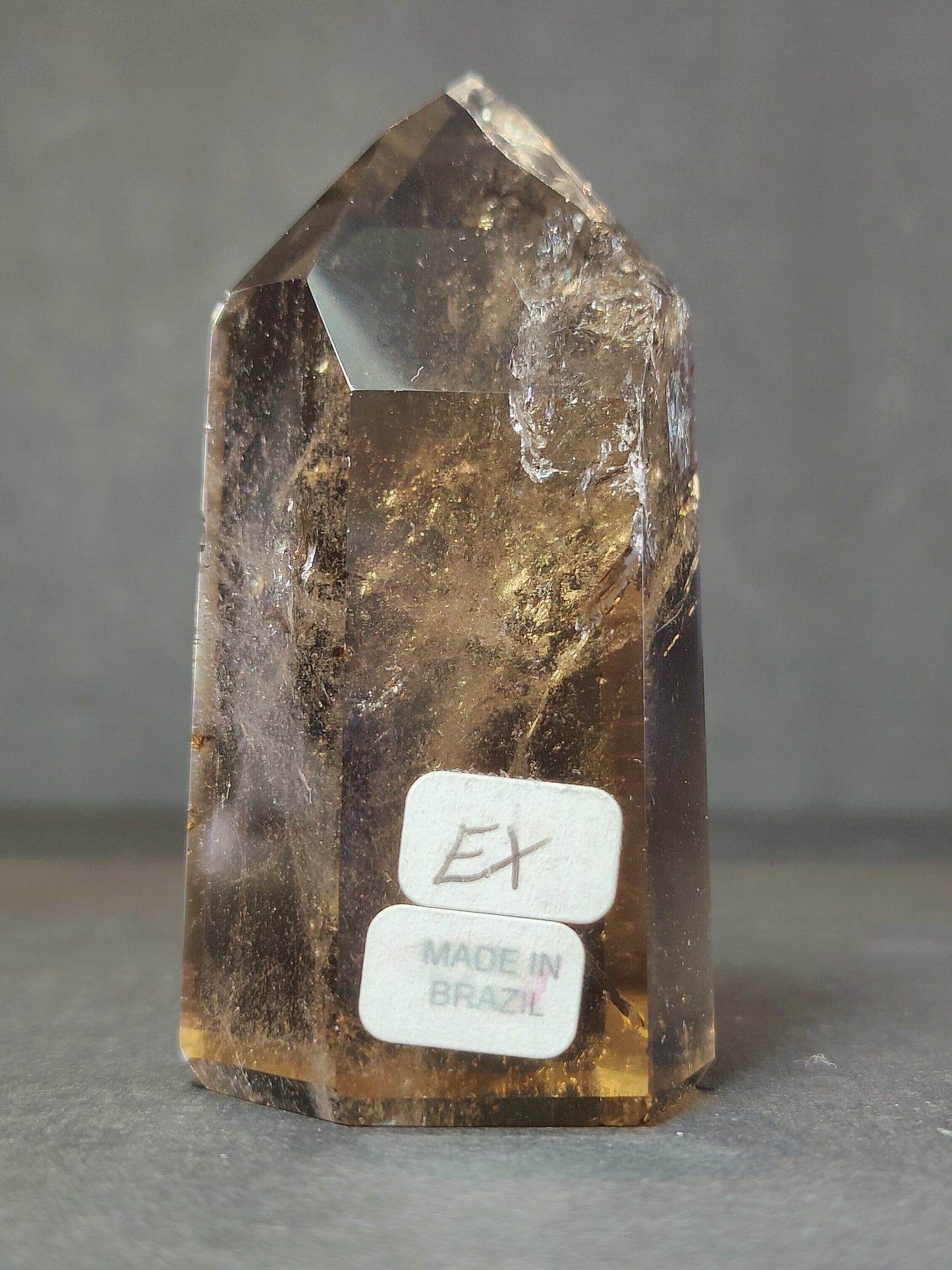 Smoky/Clear Quartz Polished Free Form Sculpture (Extra Quality)