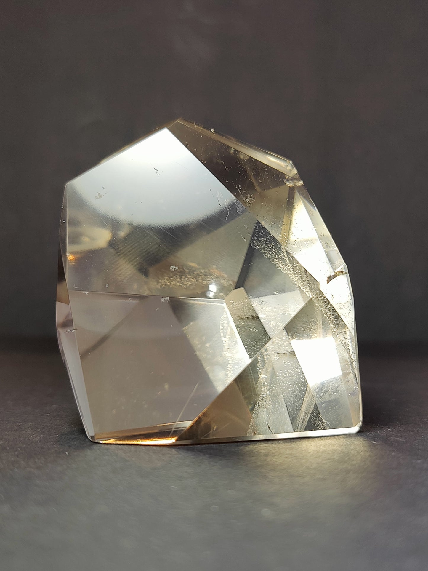 Smoky/Clear Quartz Polished Free Form Sculpture (Extra Quality)