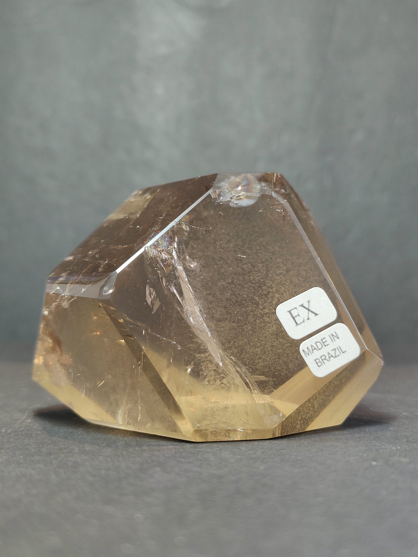 Smoky/Clear Quartz Polished Free Form Sculpture (Extra Quality)