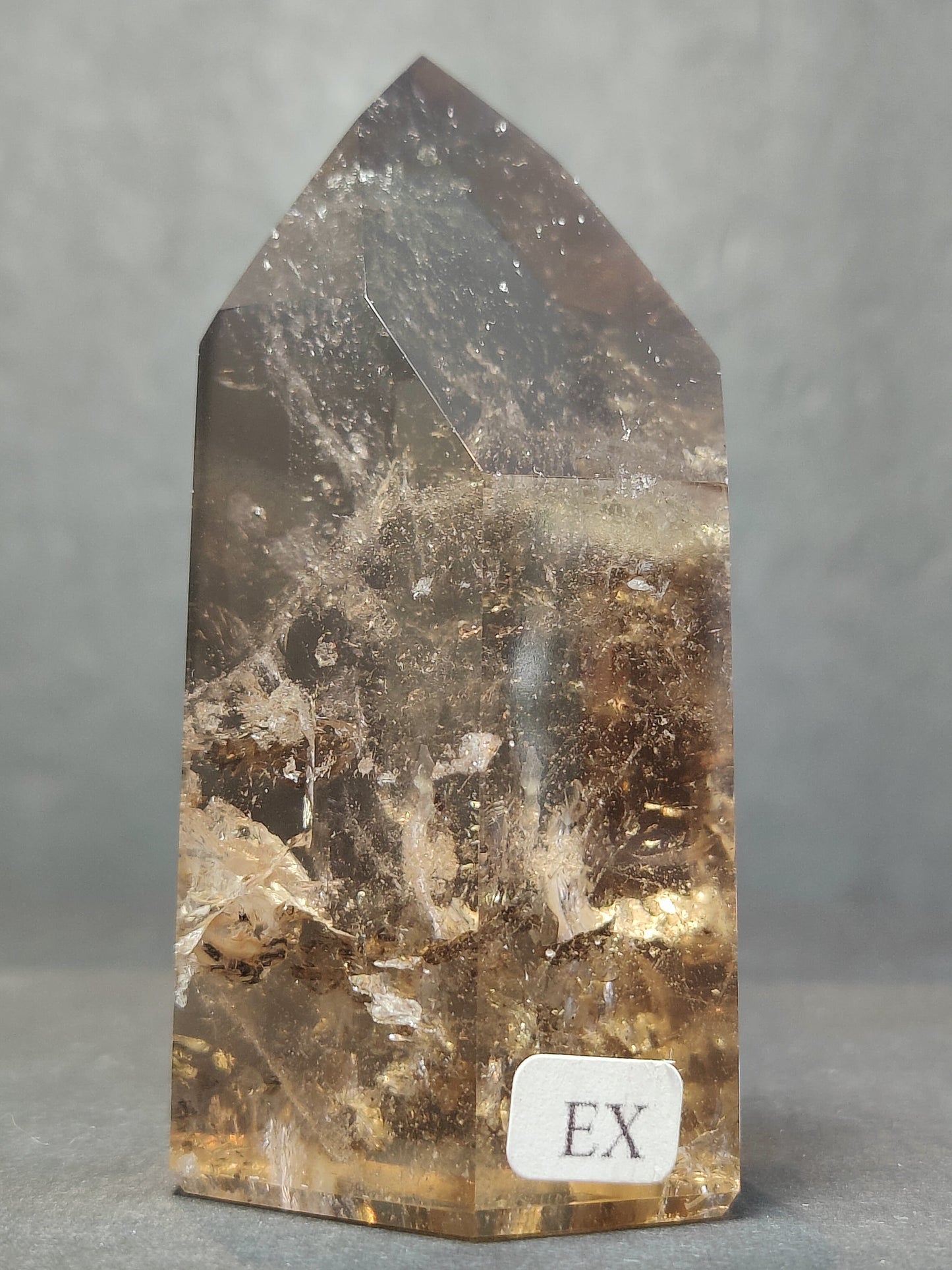 Smoky/Clear Quartz Polished Free Form Sculpture (Extra Quality)
