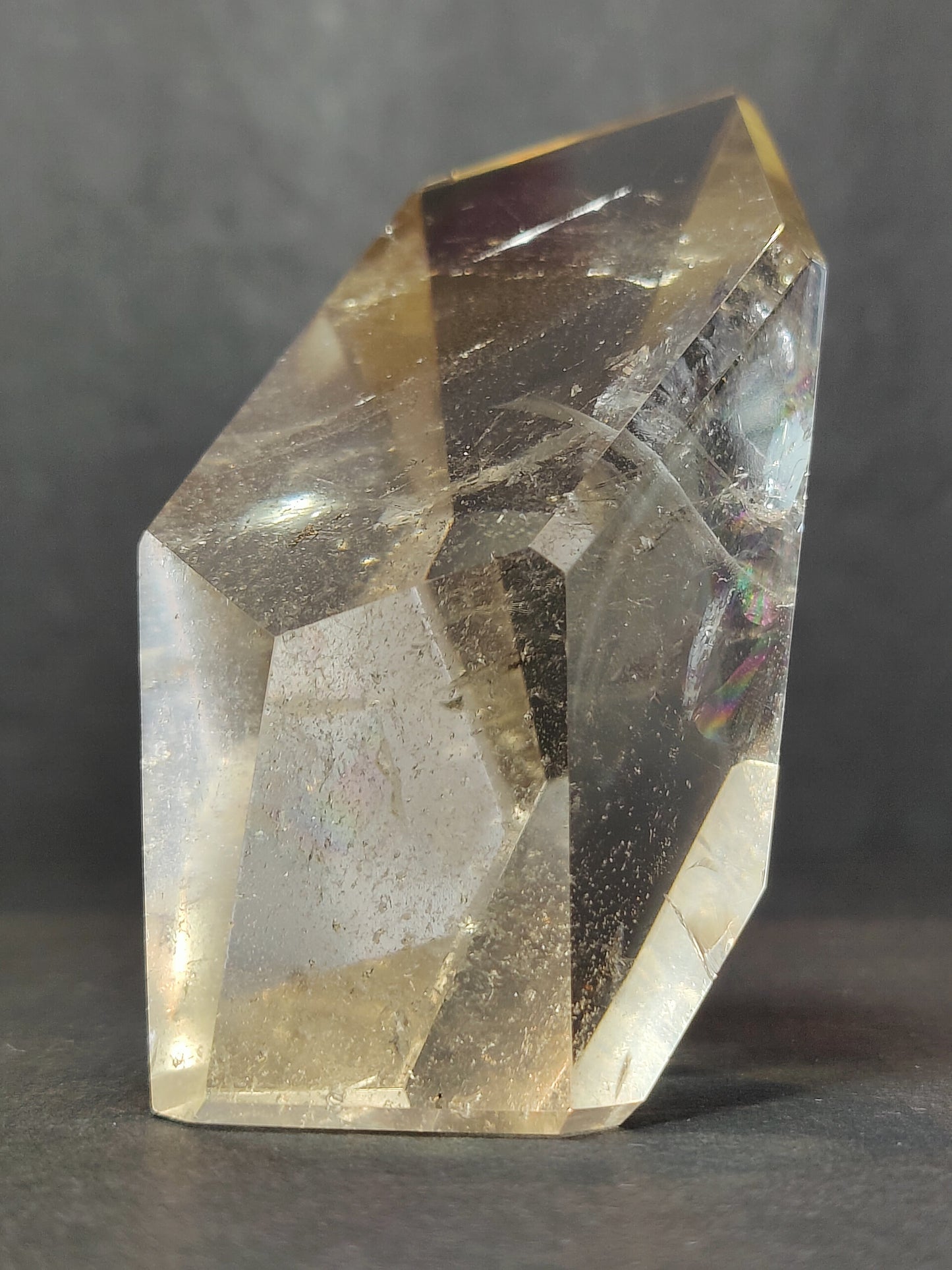 Smoky/Clear Quartz Polished Free Form Sculpture (Extra Quality)