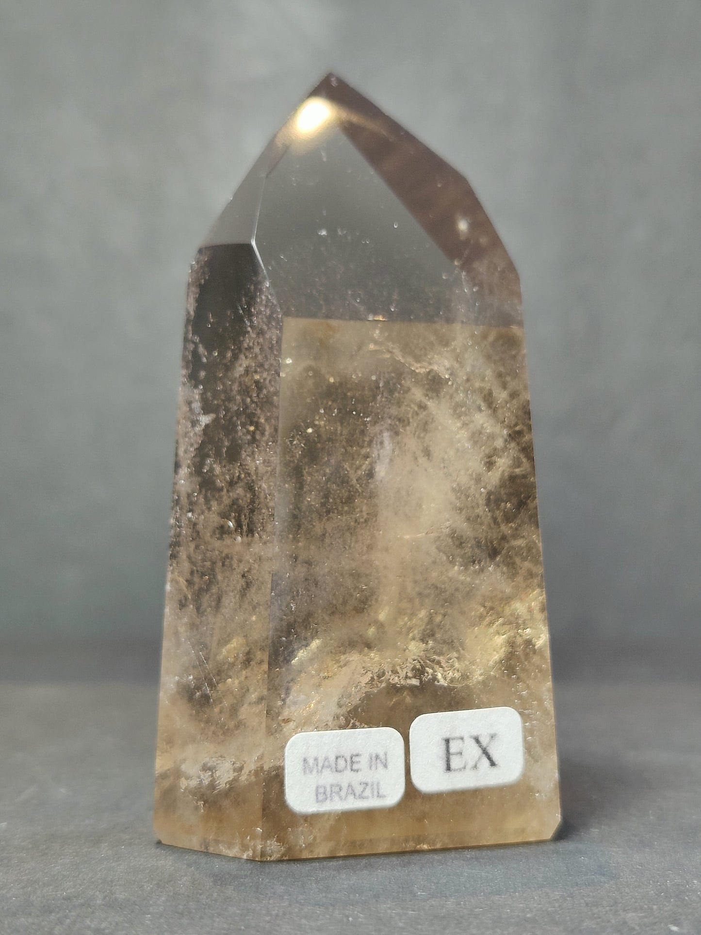 Smoky/Clear Quartz Polished Free Form Sculpture (Extra Quality)