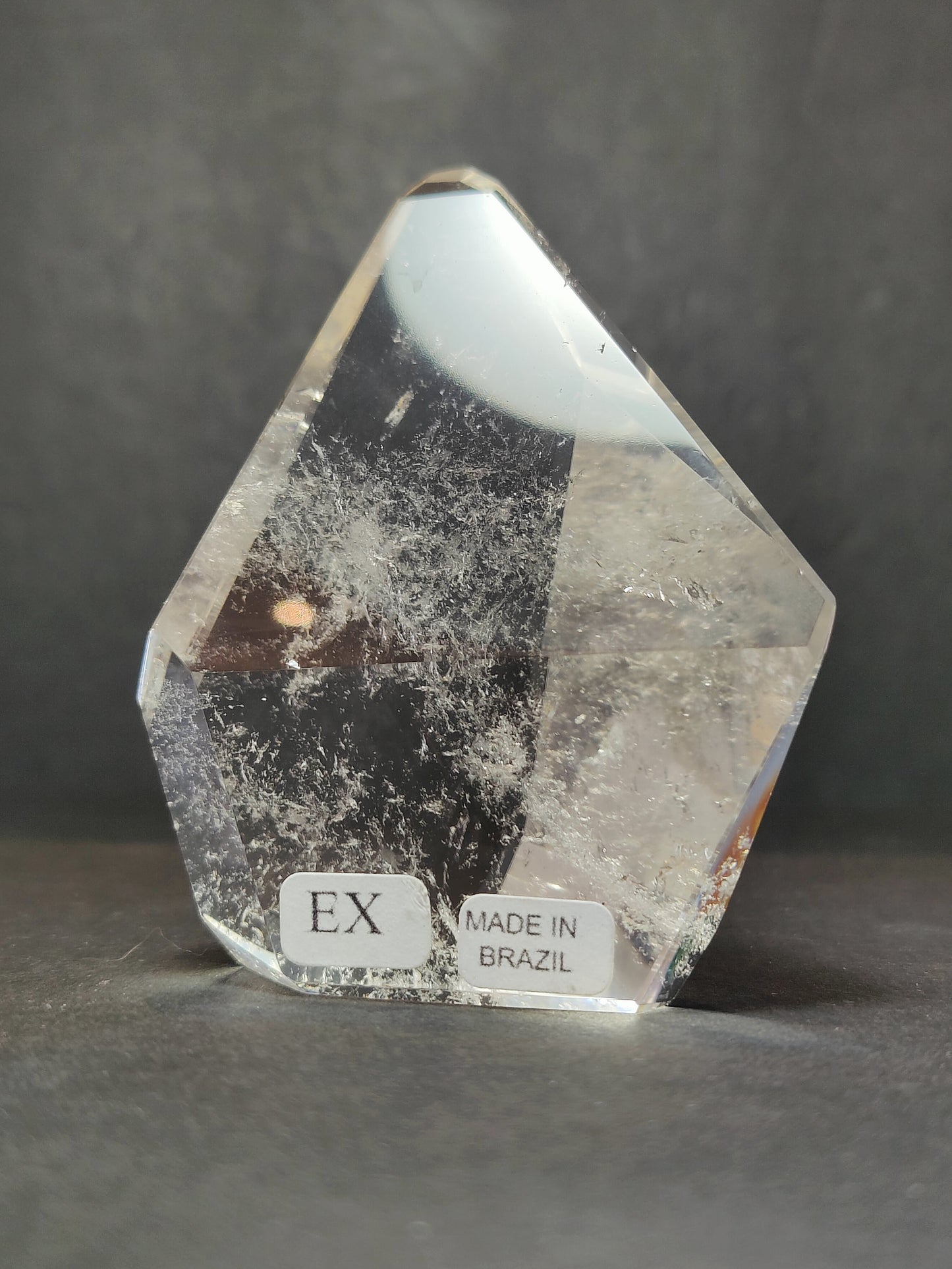 Smoky/Clear Quartz Polished Free Form Sculpture (Extra Quality)