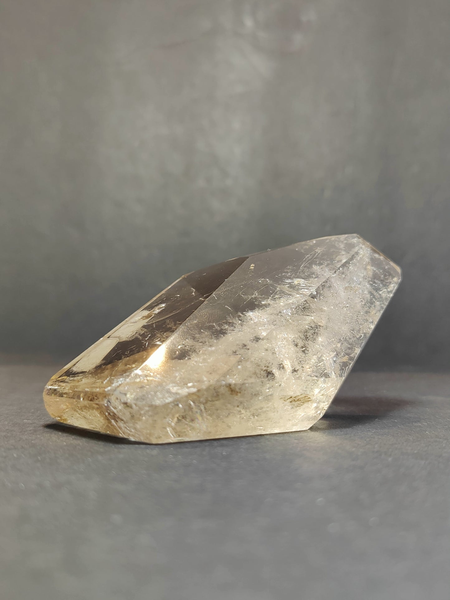 Smoky/Clear Quartz Polished Free Form Sculpture (Extra Quality)