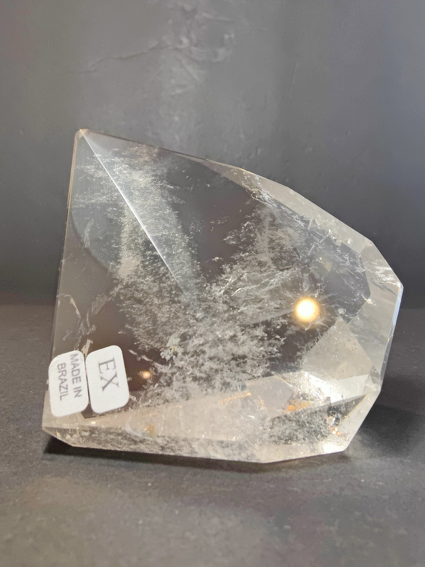 Smoky/Clear Quartz Polished Free Form Sculpture (Extra Quality)