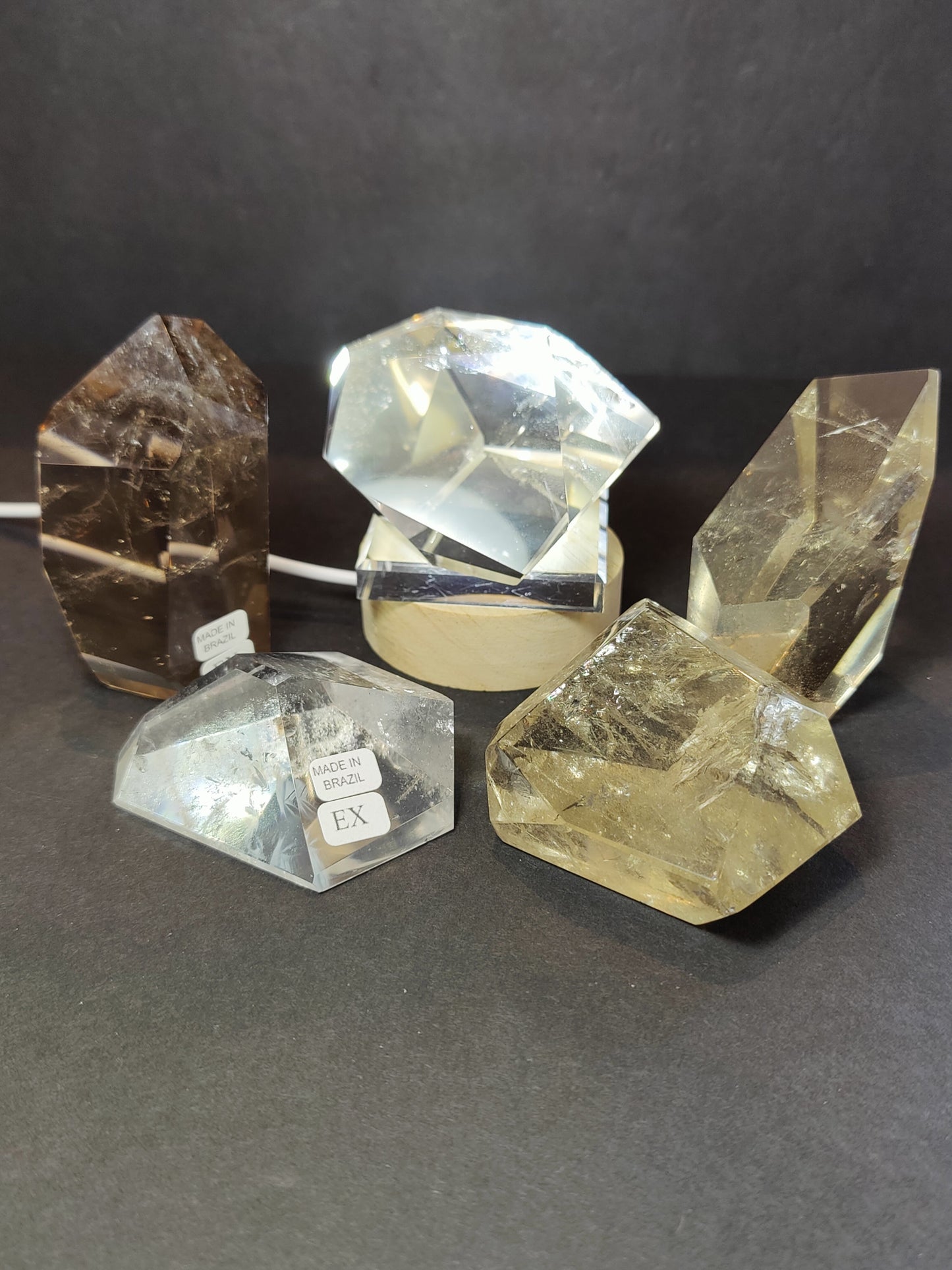 Smoky/Clear Quartz Polished Free Form Sculpture (Extra Quality)