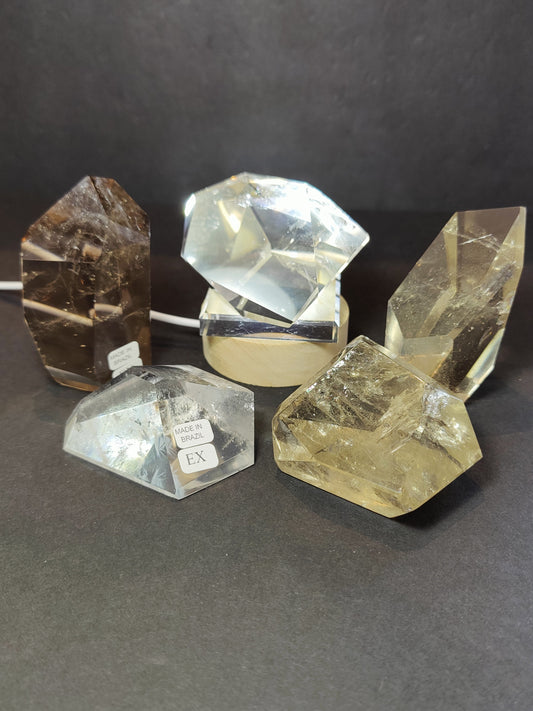 Smoky/Clear Quartz Polished Free Form Sculpture (Extra Quality)
