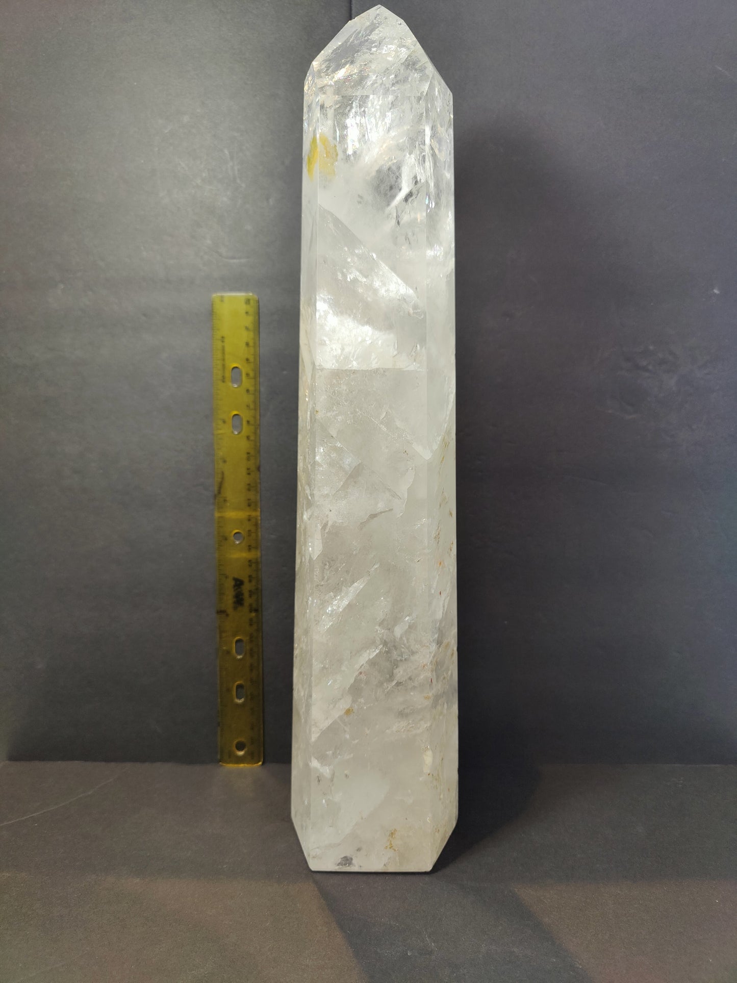 Clear Quartz Polished Obelisk 5.35kg 17.5"