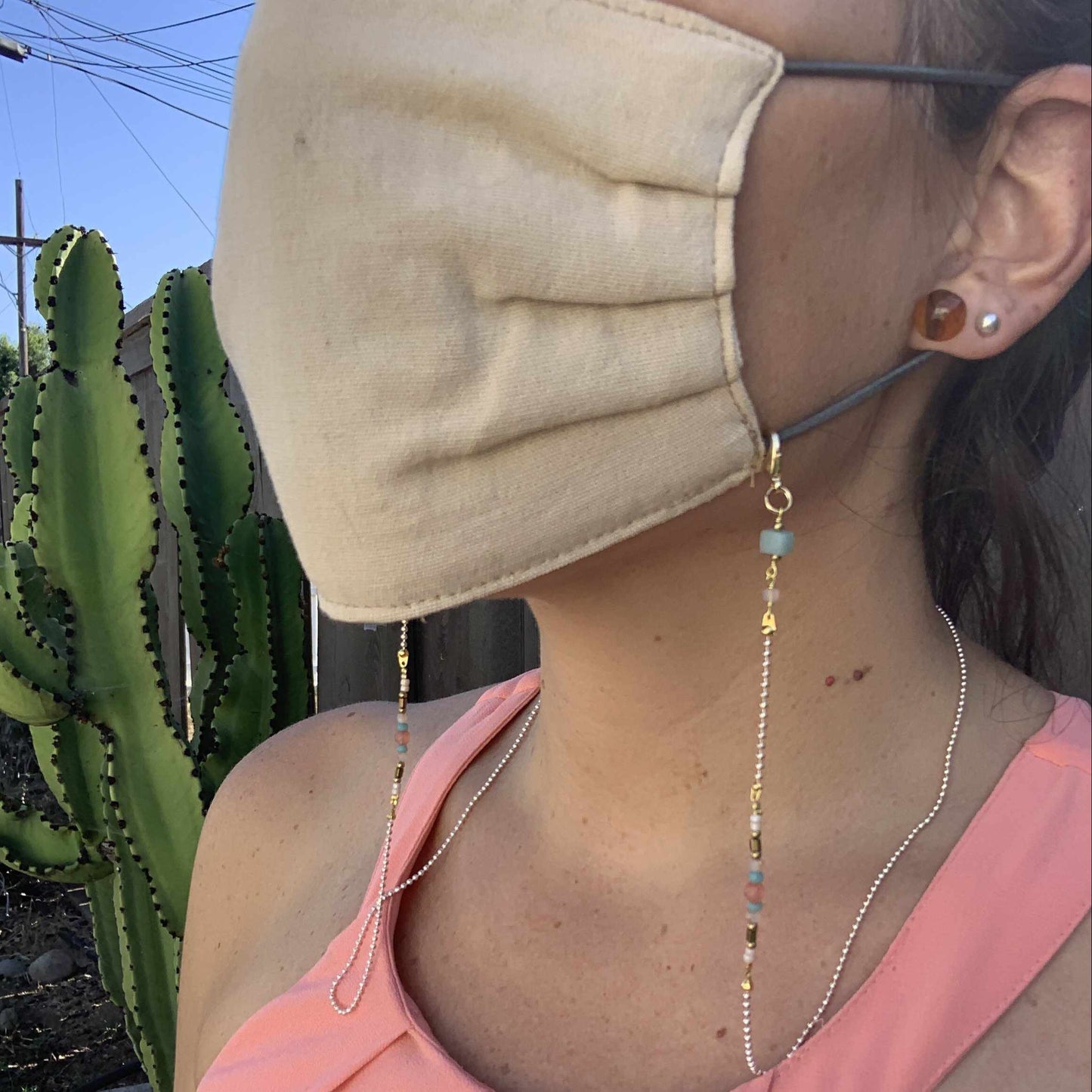 Olivia Semi-precious Stone Sunglass Chain - Thailand