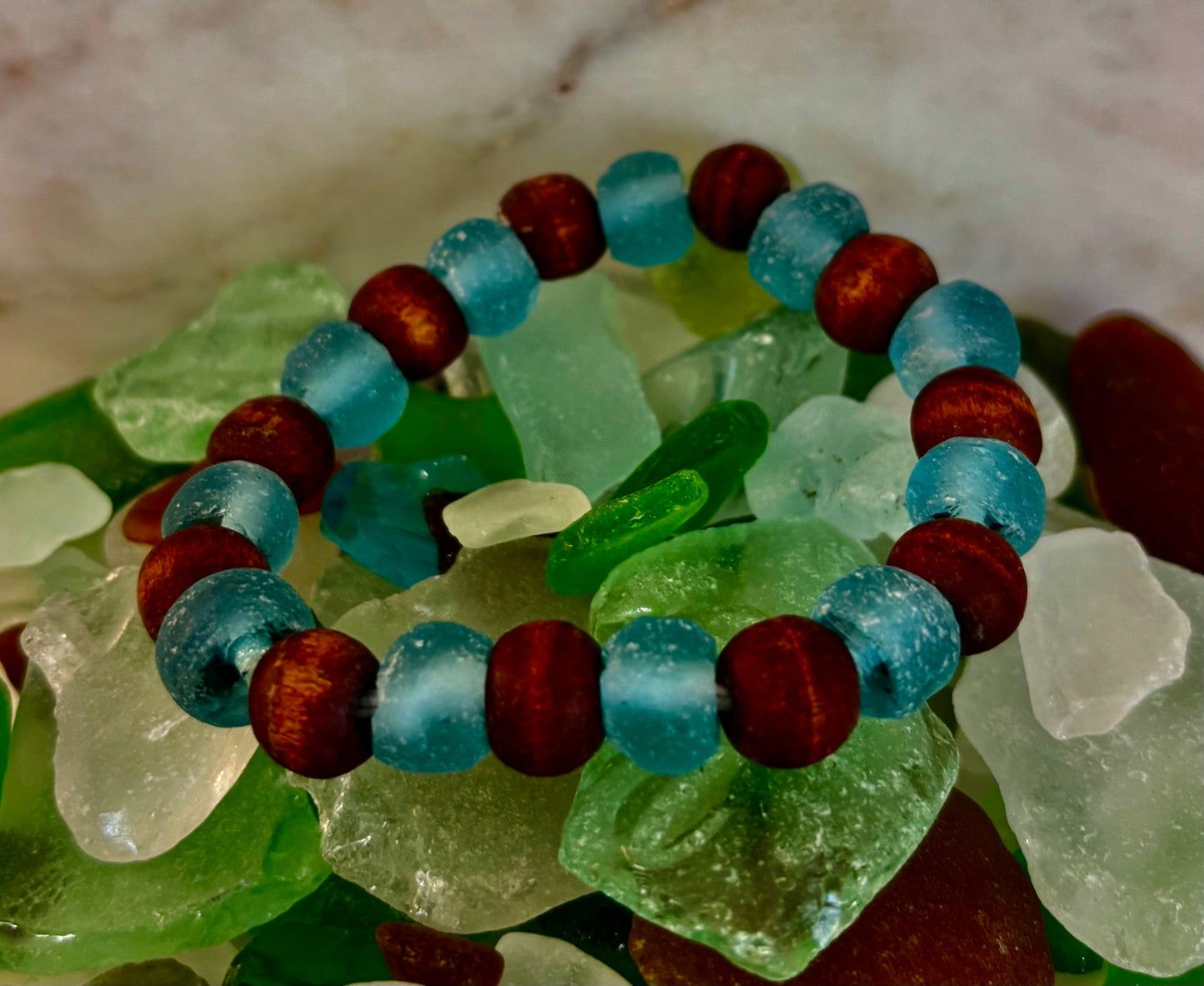 Ocean Drift Recycled Sea Glass Bracelet