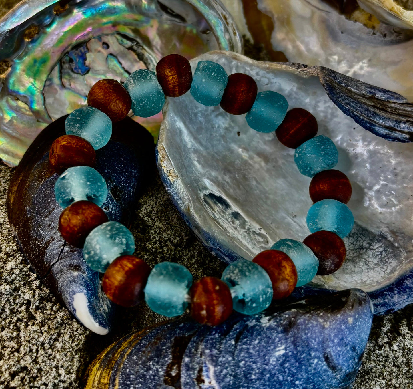 Ocean Drift Recycled Sea Glass Bracelet