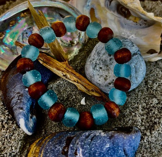 Ocean Drift Recycled Sea Glass Bracelet